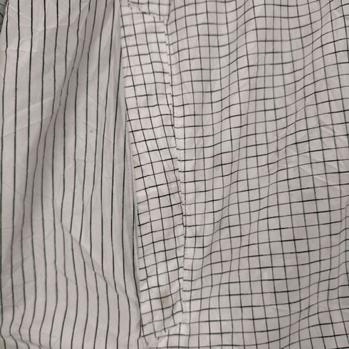 ステューシー Stussy AUTHENTIC GEAR 00s 格子柄 裏地ストライプ ナイロンジップアップジャケット メンズ import:XL