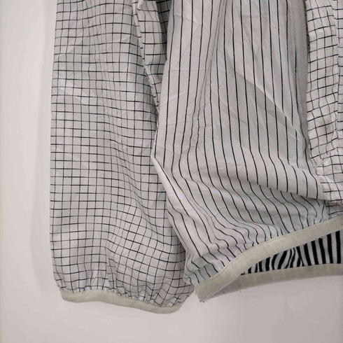 ステューシー Stussy AUTHENTIC GEAR 00s 格子柄 裏地ストライプ ナイロンジップアップジャケット メンズ import:XL