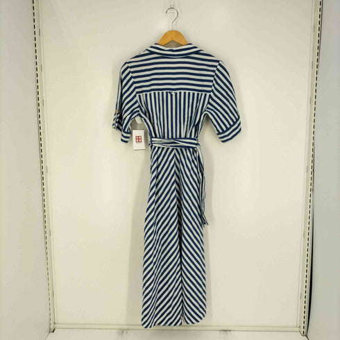 ザラ ZARA ストライプ ベルテッド シャツ ドレス ワンピース レディース import:S