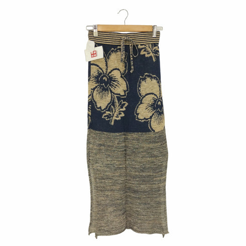 ヴィヴィアンウエストウッドレッドレーベル Vivienne Westwood RED LABEL 花柄 スリット メッシュ ニットスカート レディース 00