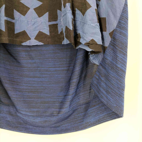 ヴィヴィアンウエストウッド アングロマニア Vivienne Westwood ANGLOMANIA 総柄 レーヨンシルク ロングカットソー チュニック レディース OS