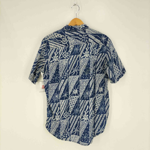 hampton court USA製 開襟オープンカラー アロハシャツ メンズ import:M