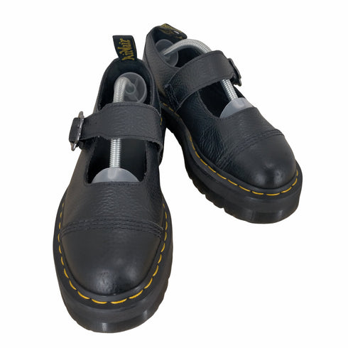 ドクターマーチン Dr.Martens ADDINA QUAD FLOWER メリー ジェーンシューズ シボ革 シングルモンクストラップ レディース UK:5