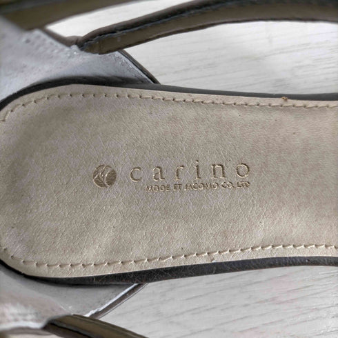 カリーノ carino バックジップレオパードストラップサンダル レディース JPN:23