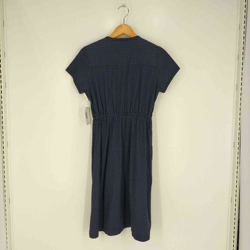 アーペーセー A.P.C. 総柄 ウエストドローコード フレンチスリーブ ワンピース レディース import:M