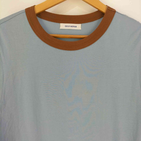 ドットアンドストライプスチャイルドウーマン Dot&Stripes CHILD WOMAN シルケット天竺配色ワンピース レディース FREE