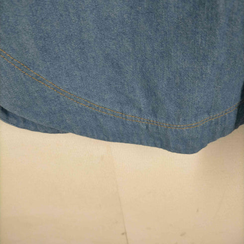 Harriss PARIS ハーフ比翼ボタン デニムシャツ ワンピース レディース 36