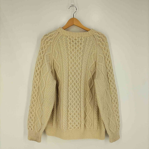 ジョンモロイ John Molloy アイルランド製 handknit ハンドニット フィッシャーマンニット アランニット メンズ