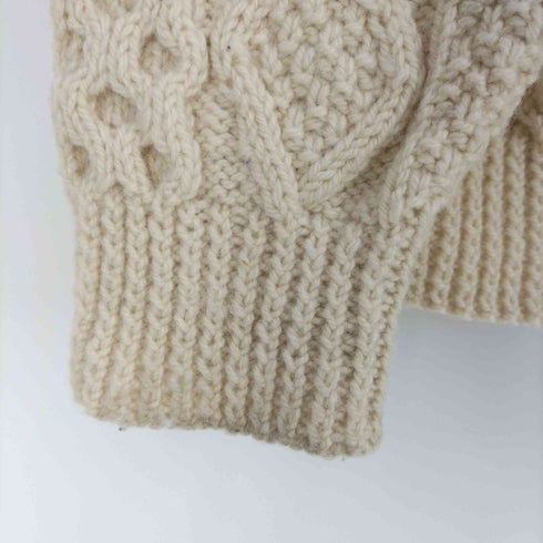 ジョンモロイ John Molloy アイルランド製 handknit ハンドニット フィッシャーマンニット アランニット メンズ