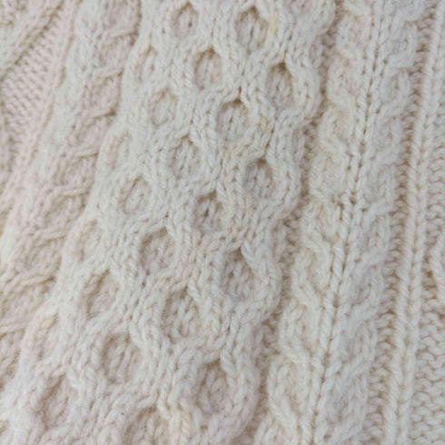 ジョンモロイ John Molloy アイルランド製 handknit ハンドニット フィッシャーマンニット アランニット メンズ