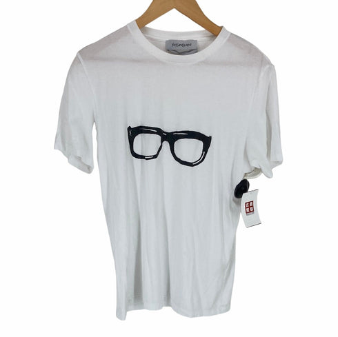 イヴサンローラン Yves Saint Laurent サングラスデザインTシャツ メンズ JPN:S
