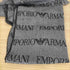 エンポリオアルマーニ EMPORIO ARMANI 総ロゴフリンジマフラー メンズ