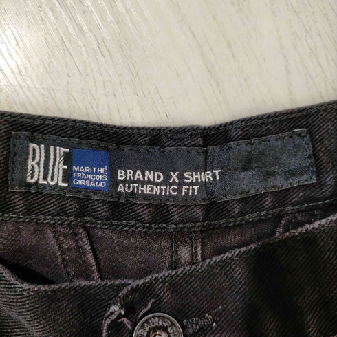 マリテフランソワジルボー MARITHE FRANCOIS GIRBAUD BrandX short ブラック デニムショーツ メンズ 42inch
