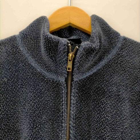 EZZE WEAR 90s カナダ製 アニマル柄 フルジップ ボンバーフリース メンズ import:XL
