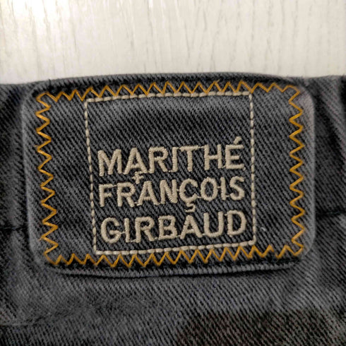 マリテフランソワジルボー MARITHE FRANCOIS GIRBAUD ブラック シャトル デニムショーツ メンズ