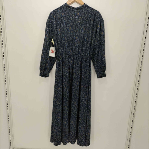 ユナイテッドアローズグリーンレーベルリラクシング UNITED ARROWS green label relaxing CFC フラワー プリント ヨーク ギャザー ワンピース レディース