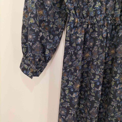 ユナイテッドアローズグリーンレーベルリラクシング UNITED ARROWS green label relaxing CFC フラワー プリント ヨーク ギャザー ワンピース レディース