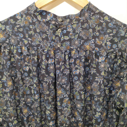 ユナイテッドアローズグリーンレーベルリラクシング UNITED ARROWS green label relaxing CFC フラワー プリント ヨーク ギャザー ワンピース レディース