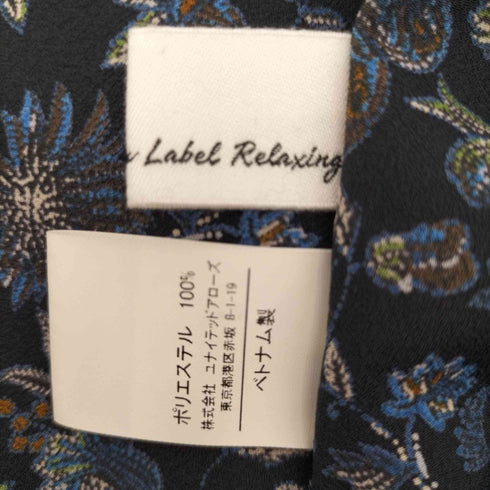 ユナイテッドアローズグリーンレーベルリラクシング UNITED ARROWS green label relaxing CFC フラワー プリント ヨーク ギャザー ワンピース レディース