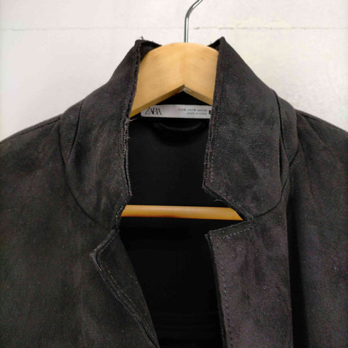 ザラ ZARA ウルトラスウェードボタンレスコート レディース JPN:S