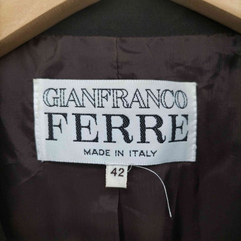ジャンフランコフェレ GIANFRANCO FERRE イタリア製 ウール テーラードジャケット レディース 42