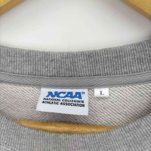 NCAA カレッジ 刺繍 スリーブ プリント クルーネック スウェット メンズ import:L