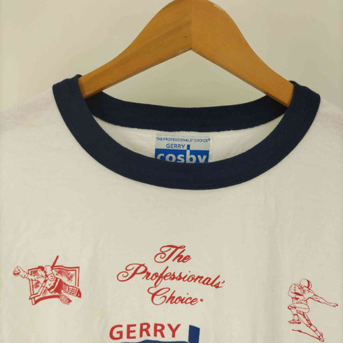 ジェリー コスビー GERRY cosby スポーツ ロゴプリント トリム Tシャツ リンガー メンズ JPN:XL