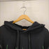 ヨイカダカダ yoikadakada Printed hoodie/Black エナメルテープジップデザイン プルオーバーパーカー メンズ JPN:L