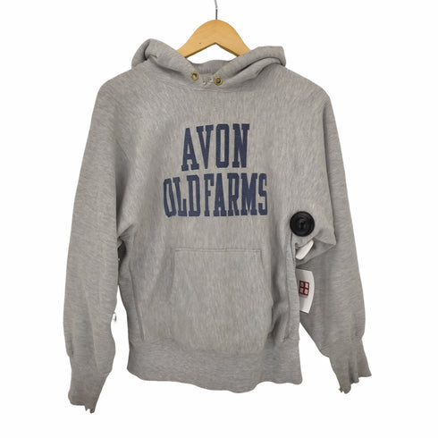 チャンピオン Champion REVERSE WEAVE 80S トリコタグ USA製 AVON OLD FARMS 染み込み パーカー メンズ JPN:M