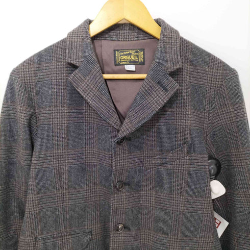 オルゲイユ ORGUEIL 尾州産 Glen Check Jacket グレンチェックジャケット メンズ US:40