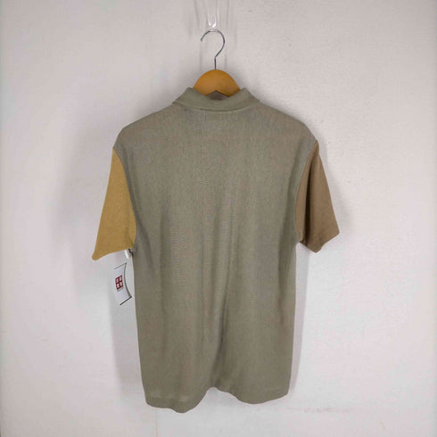 VINTAGE 切替 ワッペン ハーフボタン半袖シャツ マルチカラー メンズ