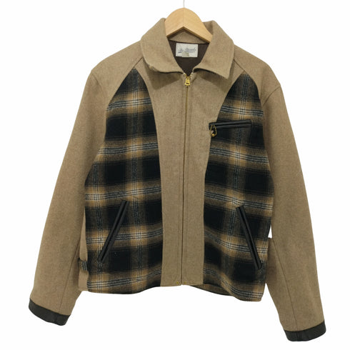 BLURRED CLOTHING 22AW 2TONE SPORTS JACKET BEIGE メンズ US:40