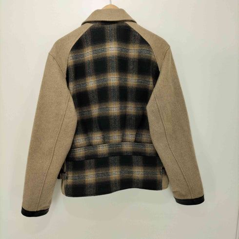 BLURRED CLOTHING 22AW 2TONE SPORTS JACKET BEIGE メンズ US:40