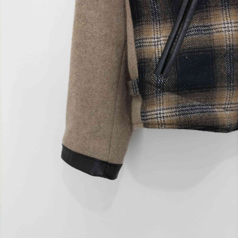 BLURRED CLOTHING 22AW 2TONE SPORTS JACKET BEIGE メンズ US:40