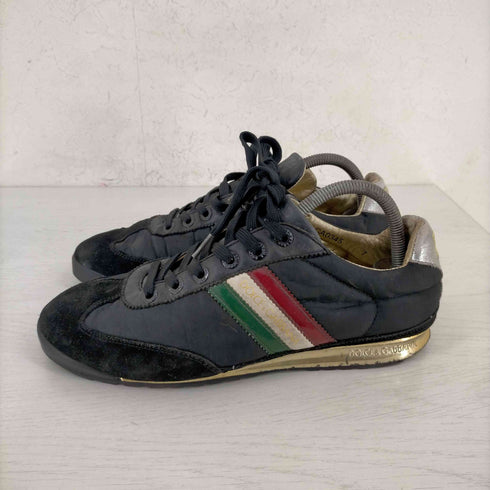 ドルチェアンドガッバーナ DOLCE&GABBANA DGロゴ ライン ローカットスエードスニーカー メンズ