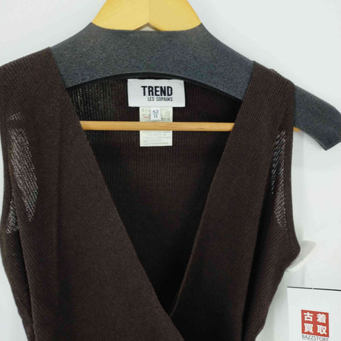 トレンド レコパン TREND LES COPAINS イタリア製 巻きノースリーブトップス タンクトップ レディース EUR:42