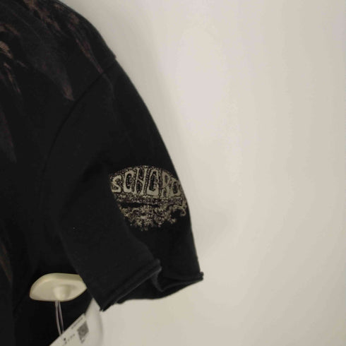 SCHORL フェザー柄 Vネック編み込みカットソー Y2K メンズ DE:46