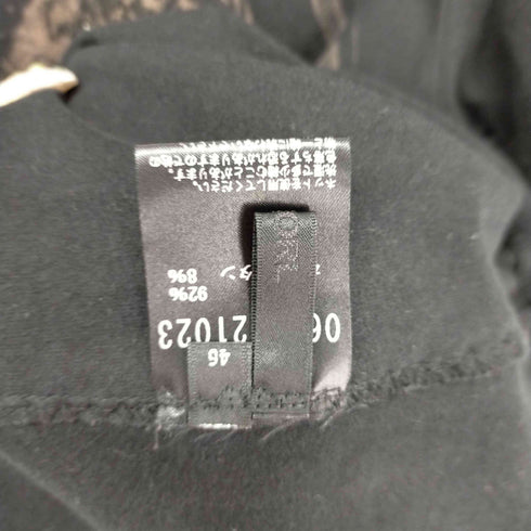 SCHORL フェザー柄 Vネック編み込みカットソー Y2K メンズ DE:46