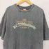 new wave street culture design by inflation ウォッシュド加工 プリント クルーネック カットソー メンズ JPN:XL