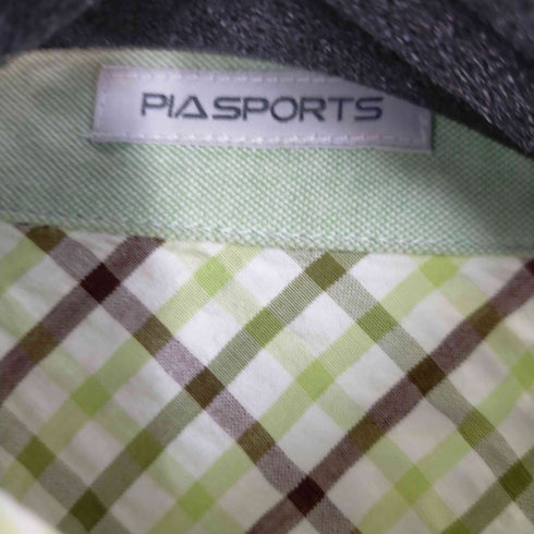 ピアスポーツ PIA SPORTS シアサッカーL/Sチェックシャツ メンズ