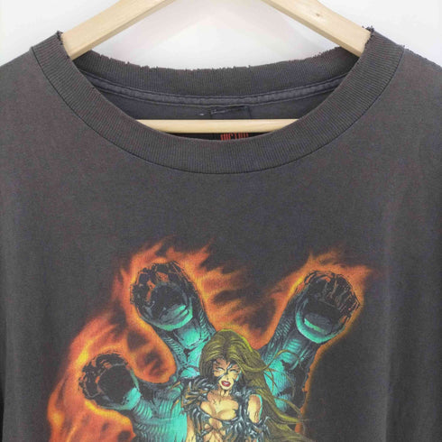 FASHION VICTIM USA製 ©1997 シングルステッチ プリント ウィッチ・ブレイド アニメTシャツ メンズ import:XL
