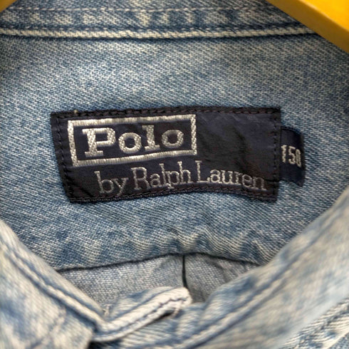 ポロバイラルフローレン Polo by RALPH LAUREN 刺繍デニムシャツ レディース 150