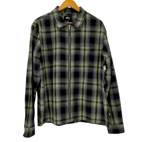 ステューシー Stussy オンブレチェック ジップアップネルシャツ メンズ JPN:M
