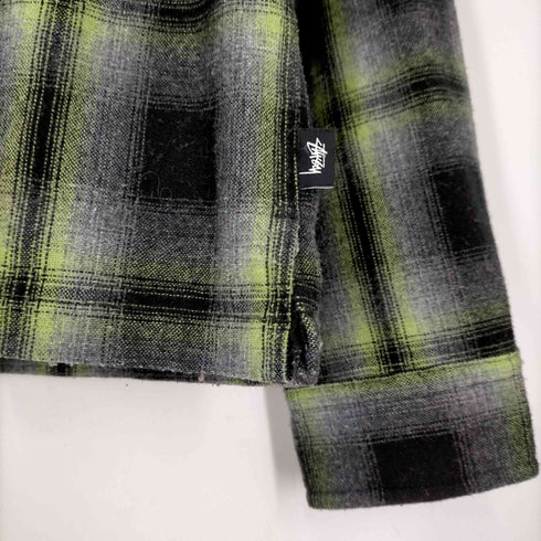 ステューシー Stussy オンブレチェック ジップアップネルシャツ メンズ JPN:M