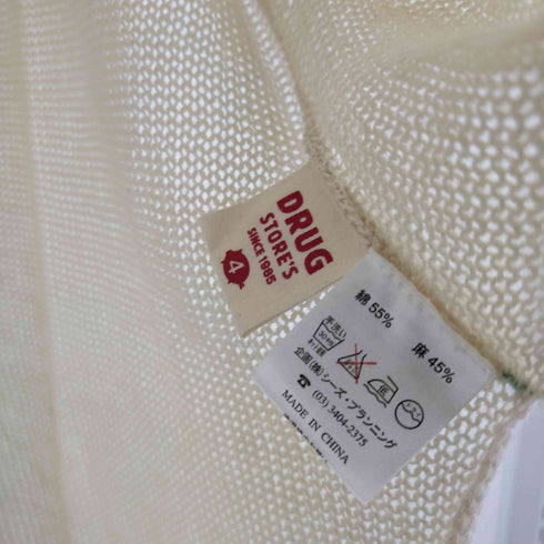 ラブドラッグストア LOVE DRUG STORE コットンリネンノースリーブトップス シェルボタン レディース ONE SIZE