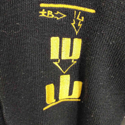 刺繍ドライバーズニット メンズ