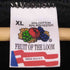 フルーツオブザルーム FRUIT OF THE LOOM 90S USA製 プリント ラグランスリーブ クルーネックスウェット メンズ import:XL