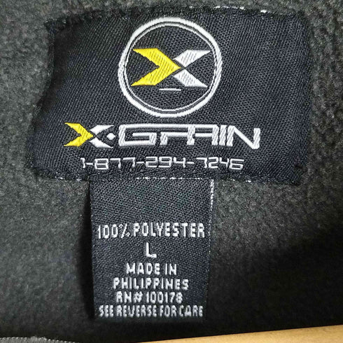 X・GRRIN フットボールチームロゴ刺繍 プルオーバーパーカー メンズ import:L