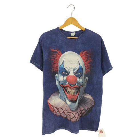 デルタプロウェイト DELTA PRO WEIGHT ホンジュラス製 ピエロプリント タイダイTシャツ キャラクターTシャツ メンズ import:L