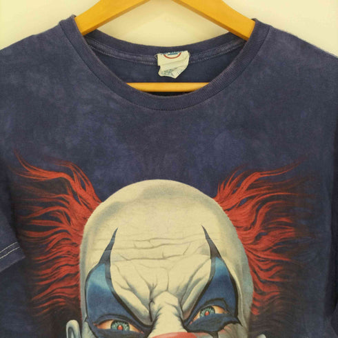 デルタプロウェイト DELTA PRO WEIGHT ホンジュラス製 ピエロプリント タイダイTシャツ キャラクターTシャツ メンズ import:L
